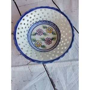 Decorative bowl from China 5.5 Inch Colorful flowers Springcore Countrycore